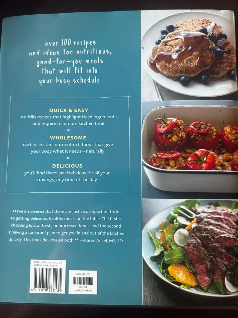 Williams Sonoma Healthy in a Hurry Cookbook - over 100 recipes lots of photos